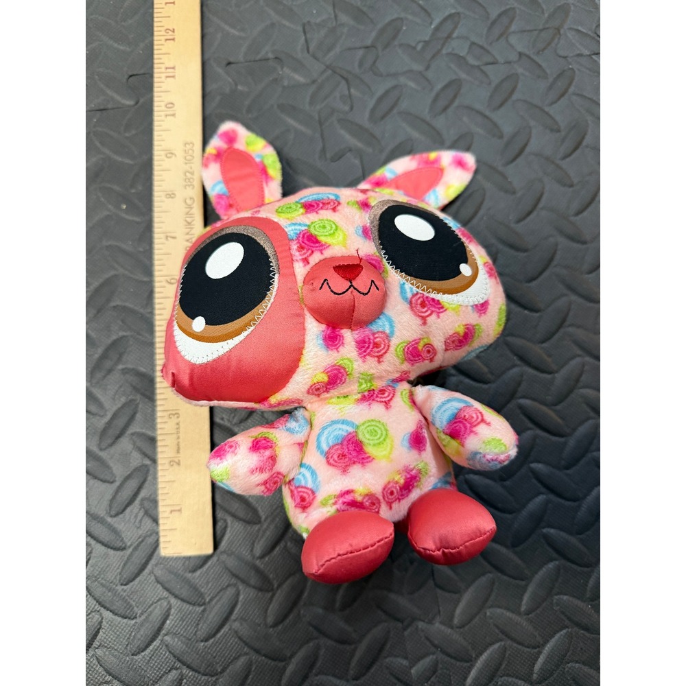 Hasbro Littlest Pet Shop Happiest Bunny Pink Plush‎ Stuffed Animal LPS Rabbit - Picture 2 of 8
